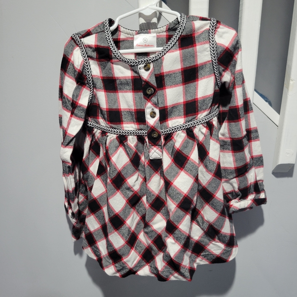 Hanna Andersson Plaid Dress, size 3